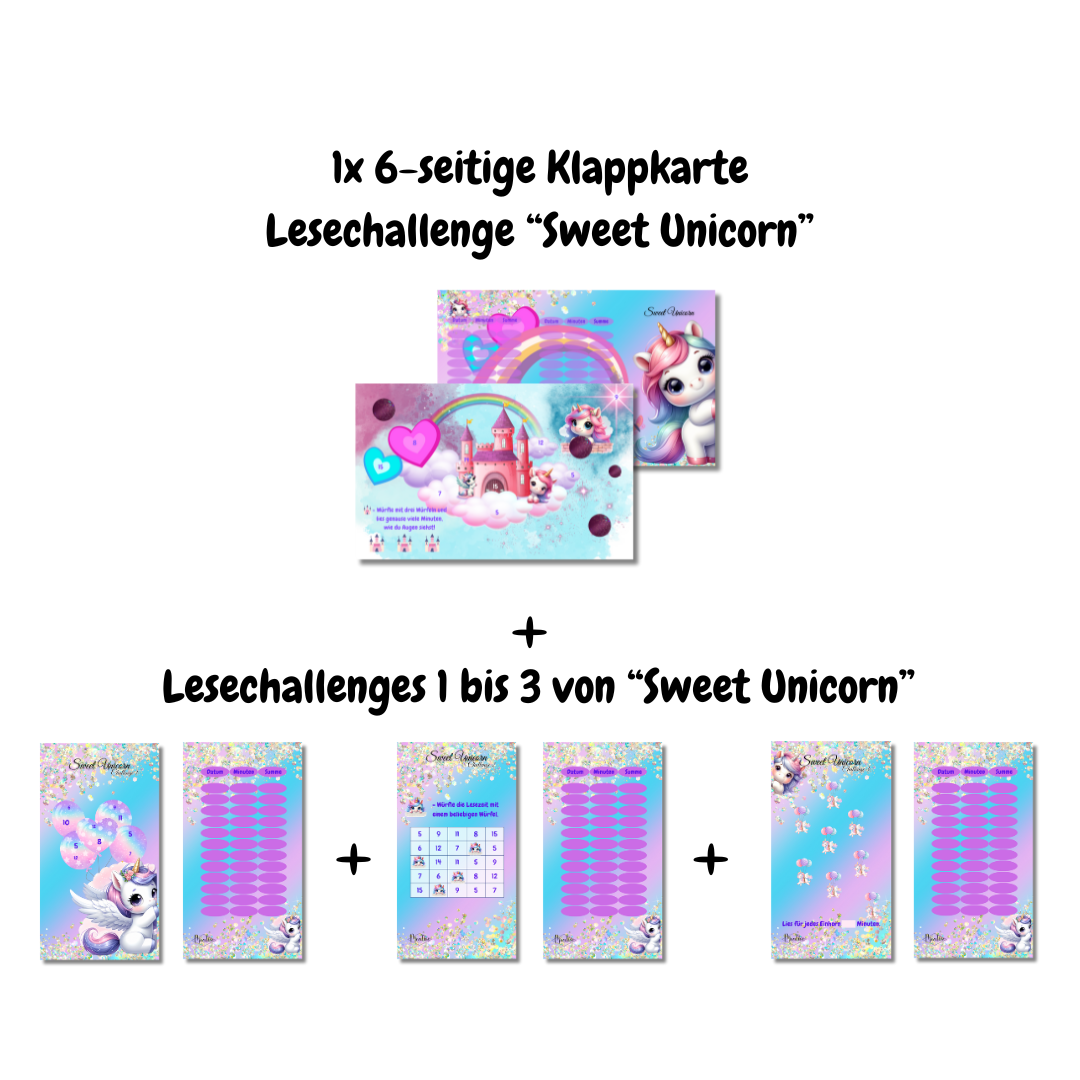 Meative Lesechallenge-Set Kids "Sweet Unicorn"