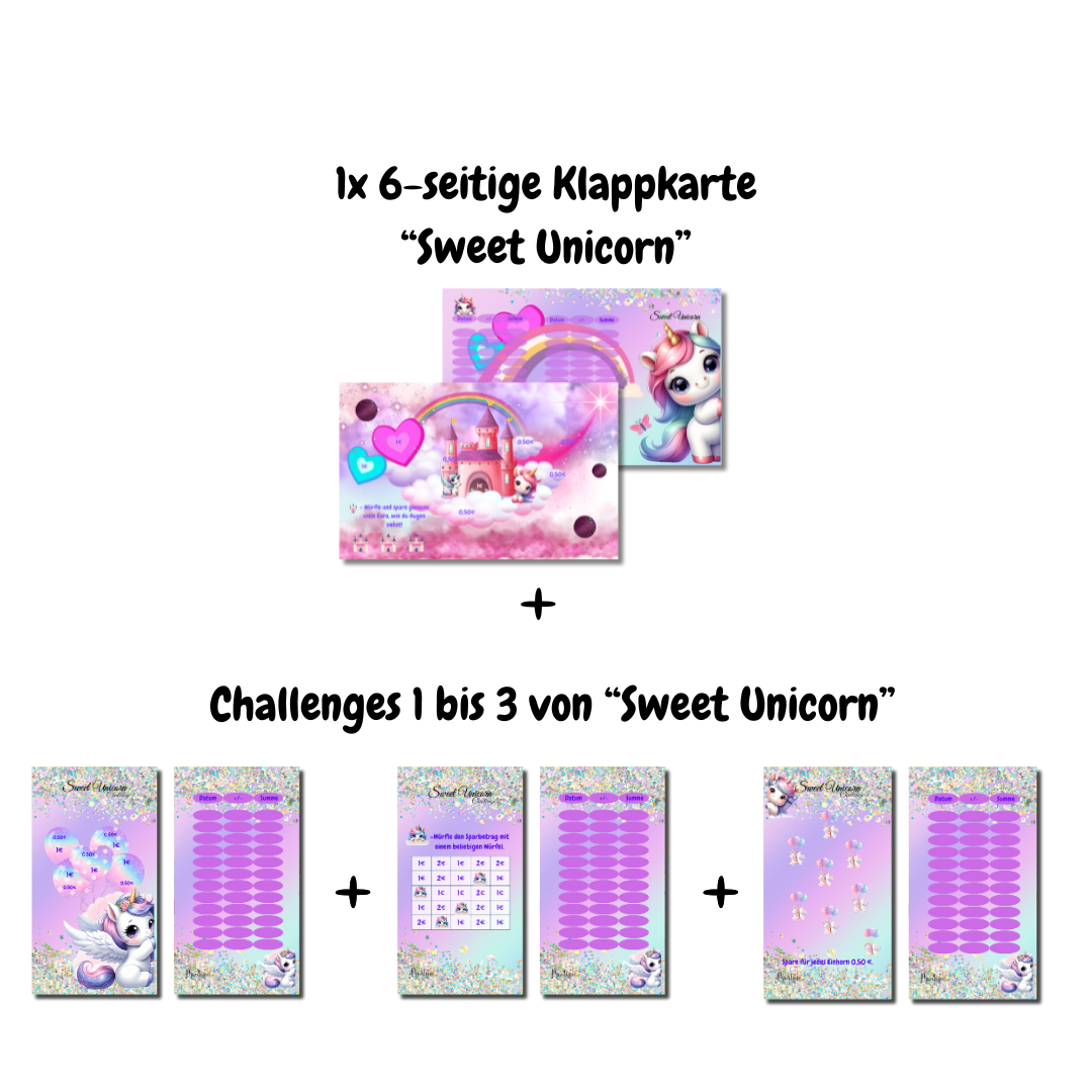 Meative Sparchallenge-Set Kids "Sweet Unicorn"