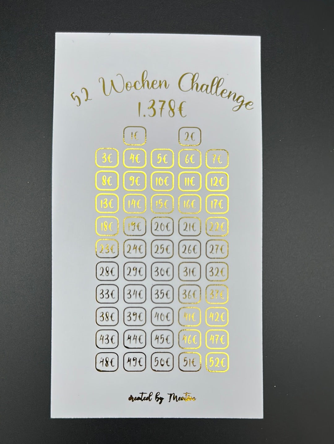 52 Wochen Sparchallenge