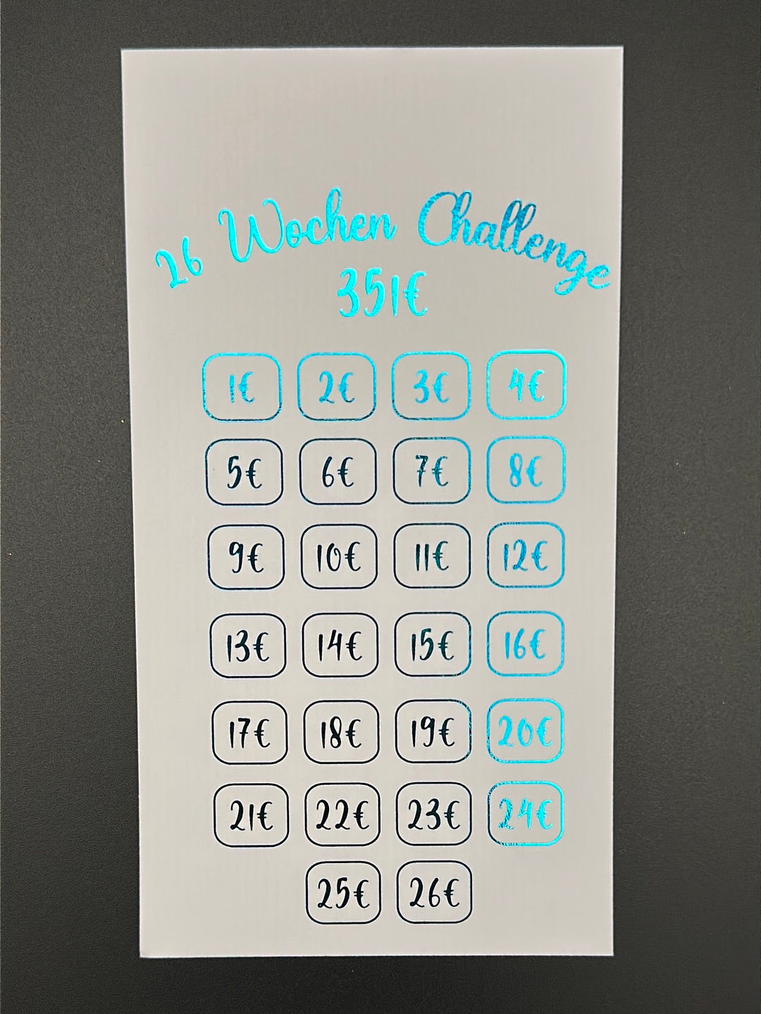 26 Wochen Sparchallenge